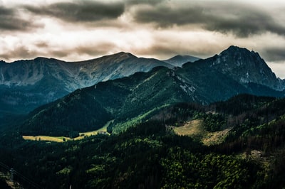 高山鸟瞰图